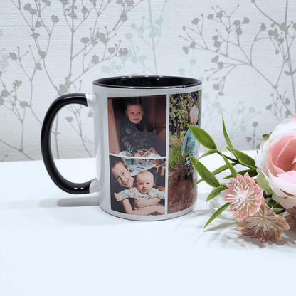 6 photo personalised mug