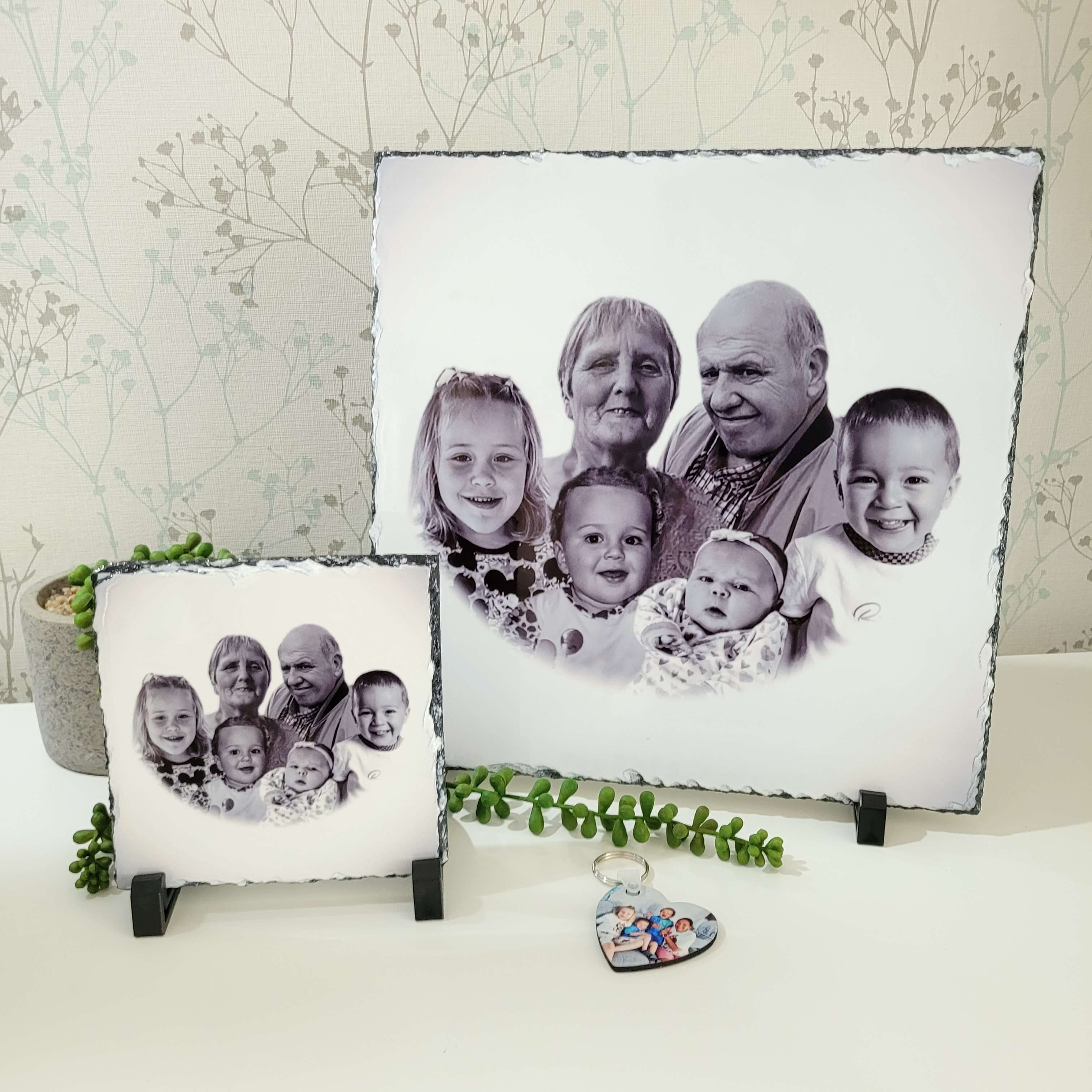 Handmade personalised gift - photo keepsake gift - photo slates - Moose and Goose gifts