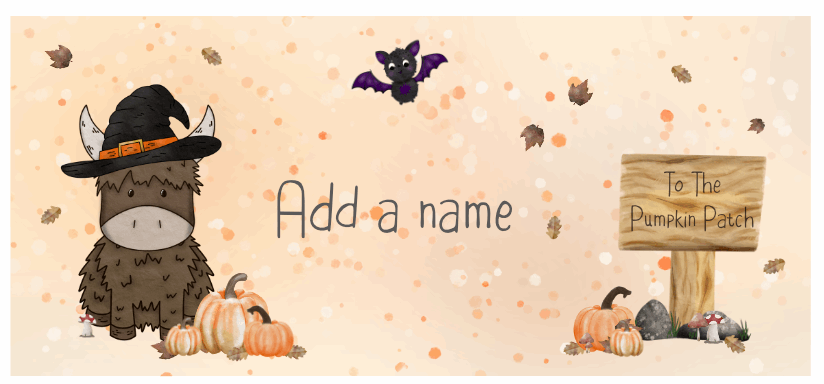 Pumpkin Patch Crew – Halloween Highland Cow Mug