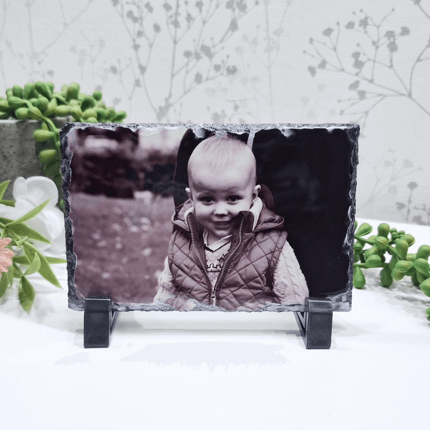 Personalised rock photo slate gifts