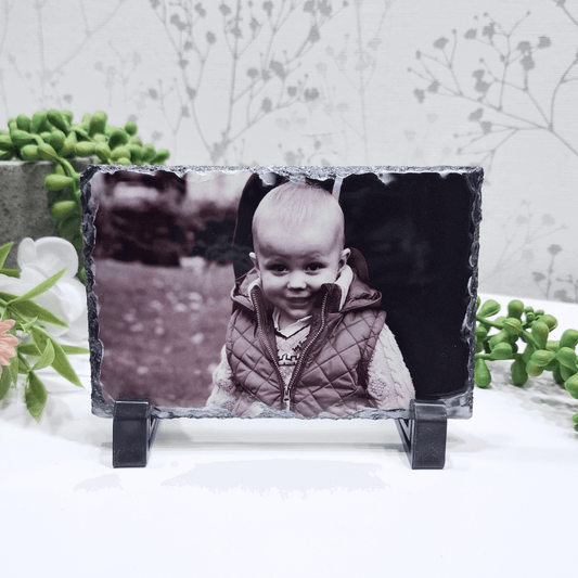 Personalised rock photo slate gifts