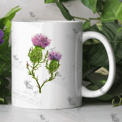 Scottish thistle mug - personalised gift idea