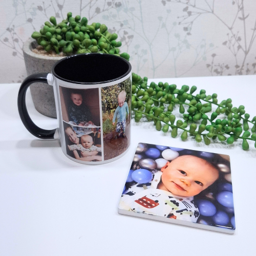 Photo Mug + Coaster Bundle (Personalised Gift Set)
