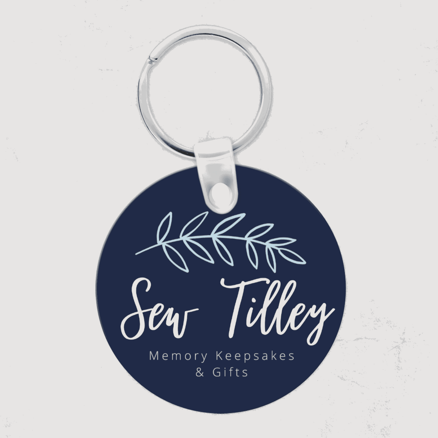 Photo keyring - Round double sided - Sew Tilley