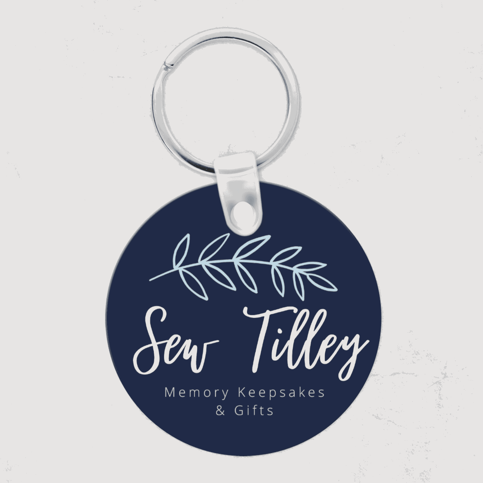 Photo keyring - Round double sided - Sew Tilley