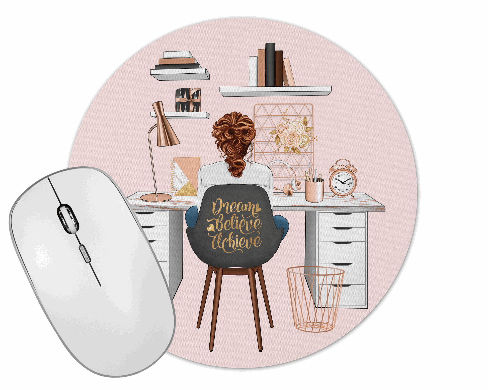 Girl boss mouse mat - Moose and Goose Gifts