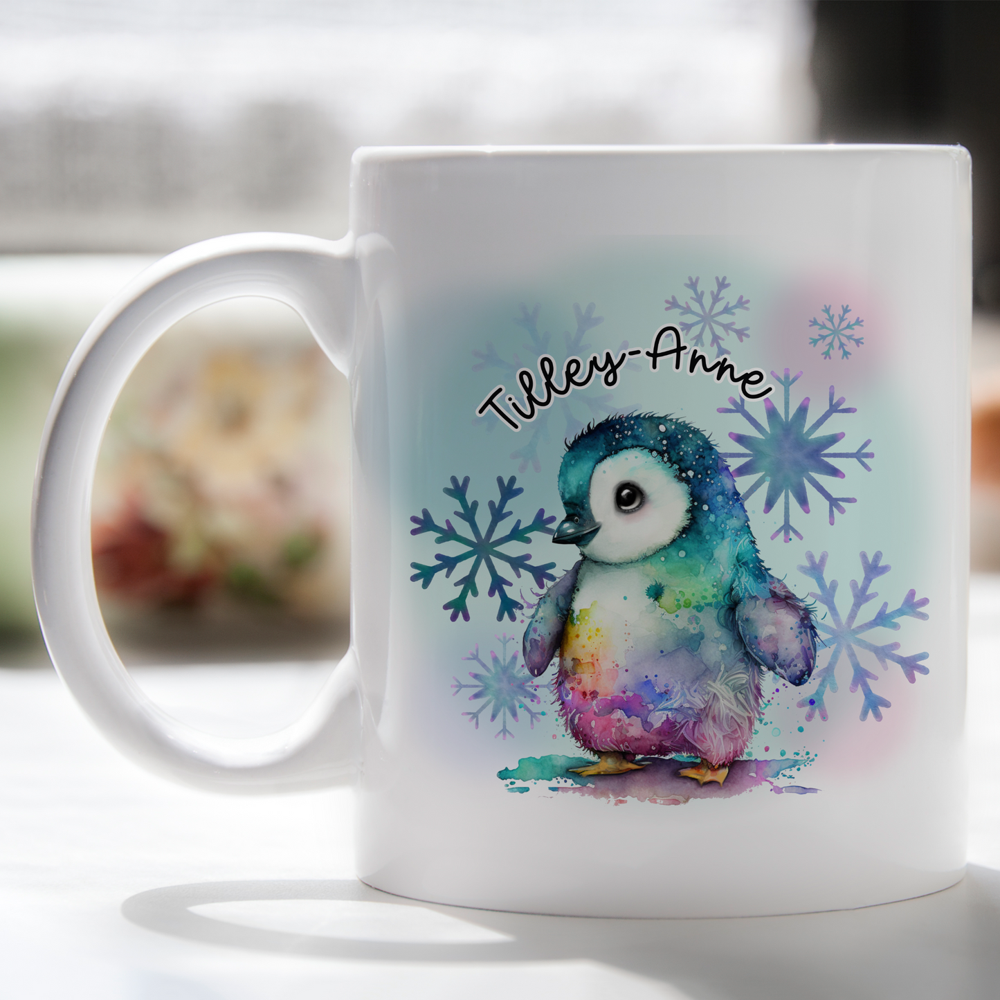 Penguin mug personalised moose and goose gifts