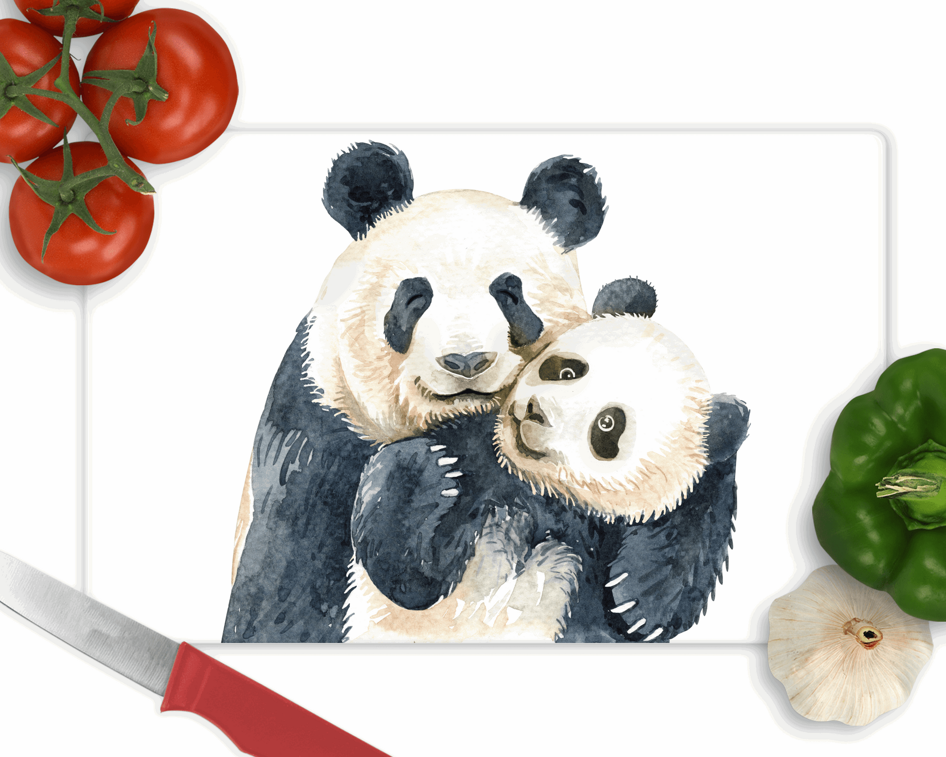Panda glass cutting board - Sew Tilley
