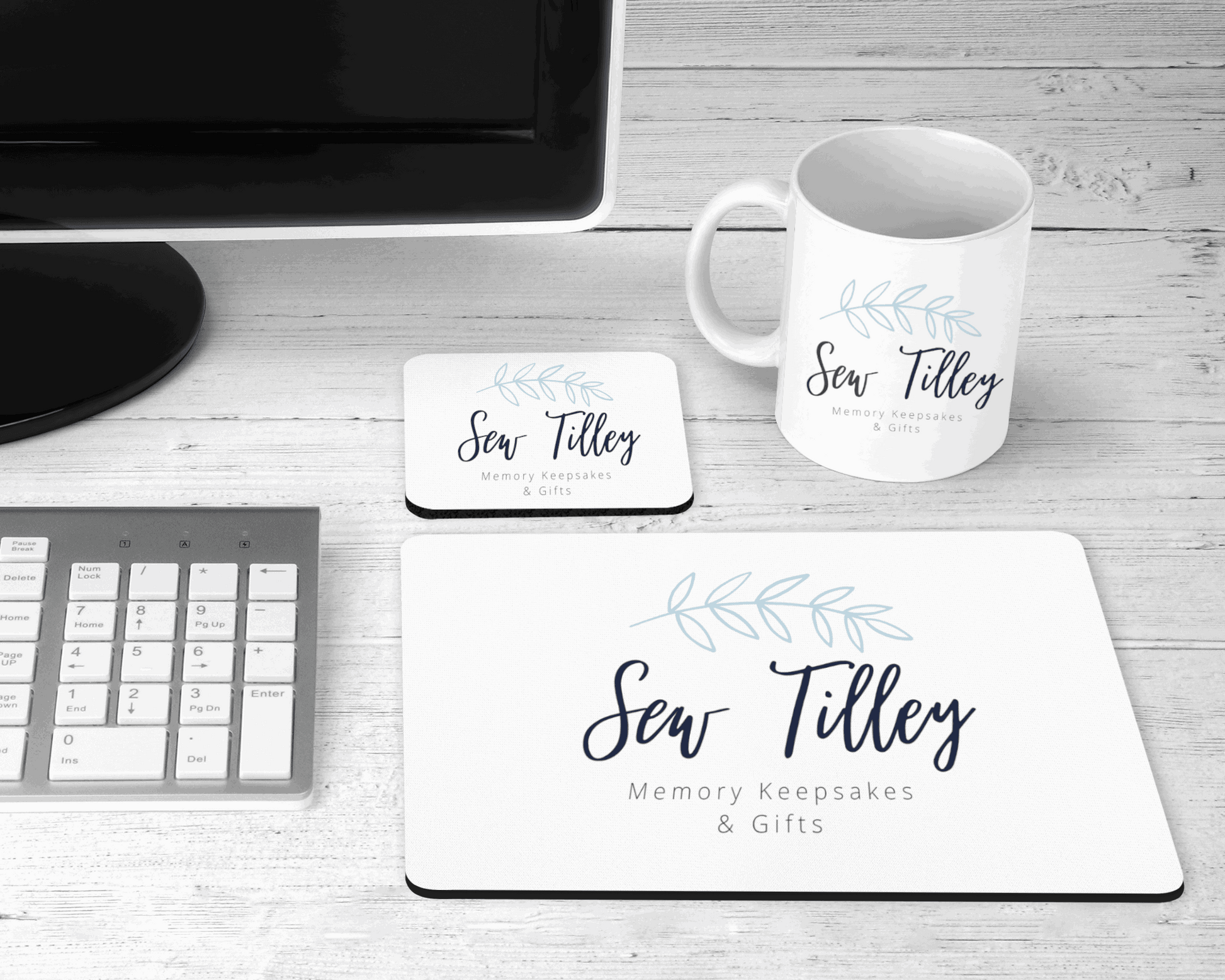 Personalised mouse mat - Sew Tilley