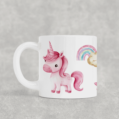Unicorn Toddler Mug – Personalised 6oz Children’s Mug – Shatterproof Polymer