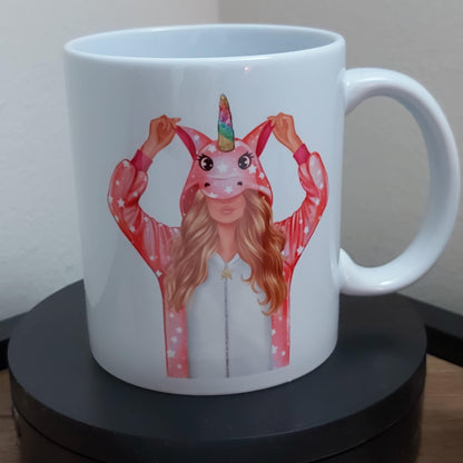 Unicorn onesie mug - Sew Tilley