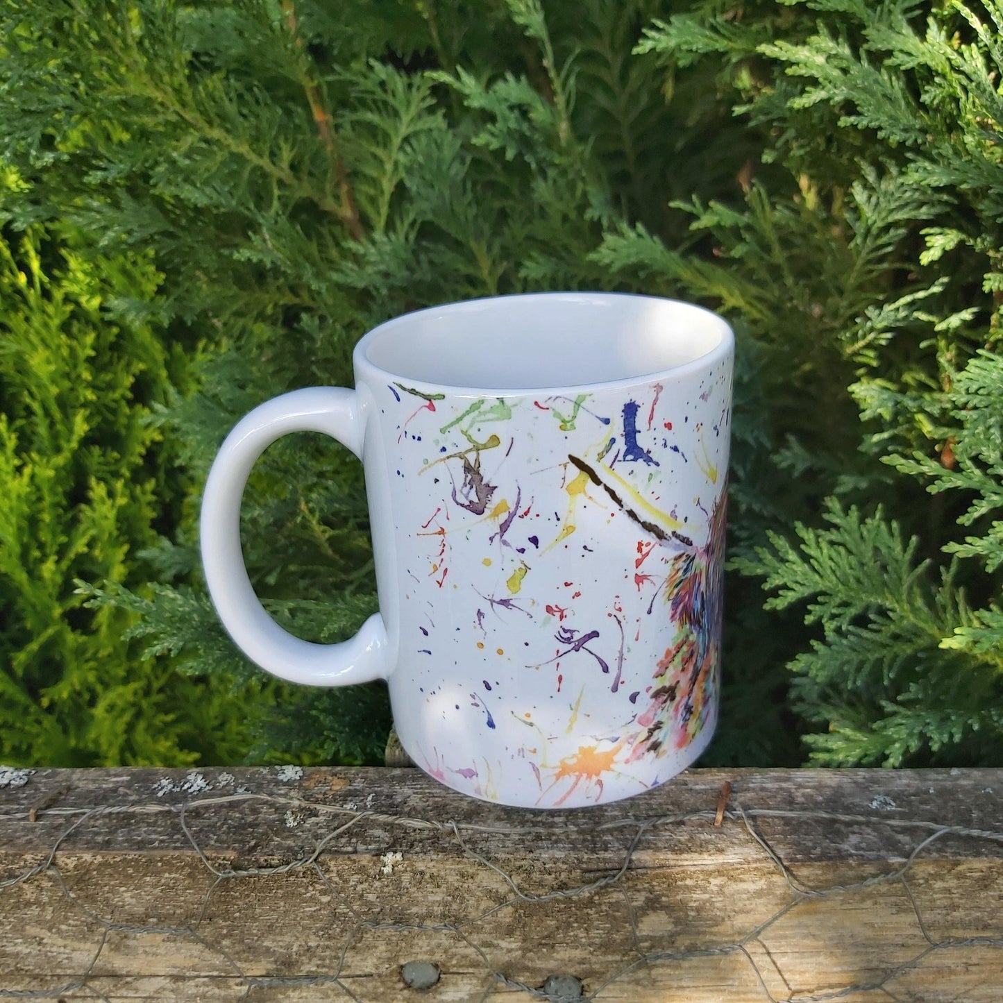 Water colour highland cow mug - Sew Tilley