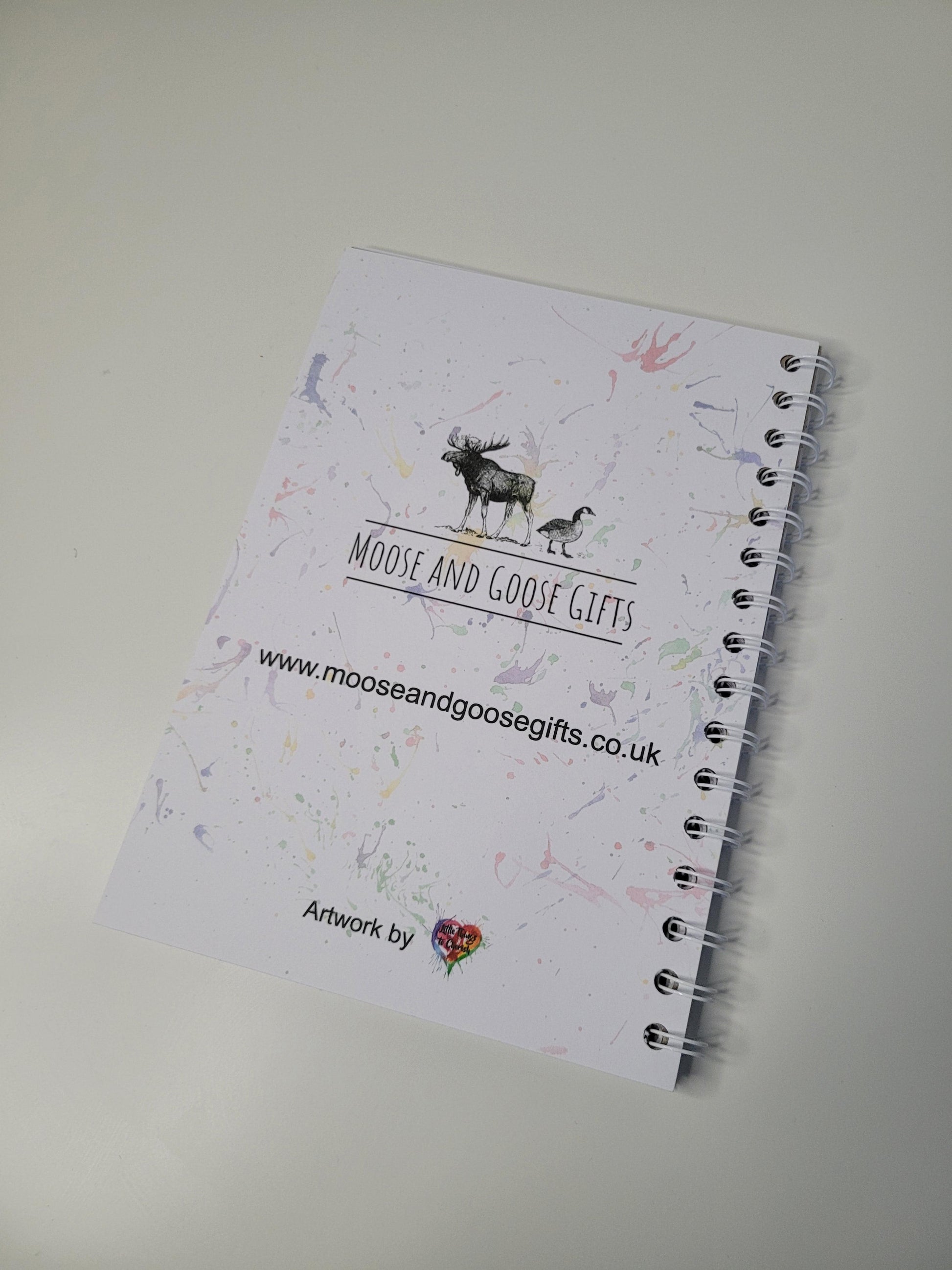 peacock notebook - Moose and Goose Gifts