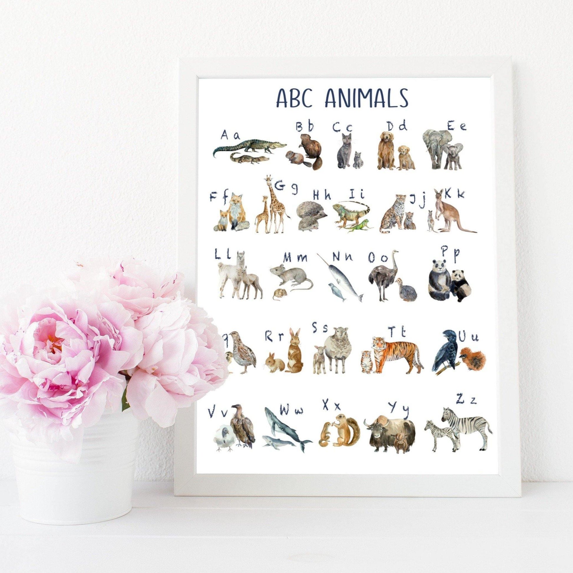 Animal Alphabet print - Sew Tilley