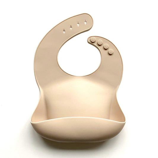 Silicone bib - Oatmeal - Moose and Goose Gifts