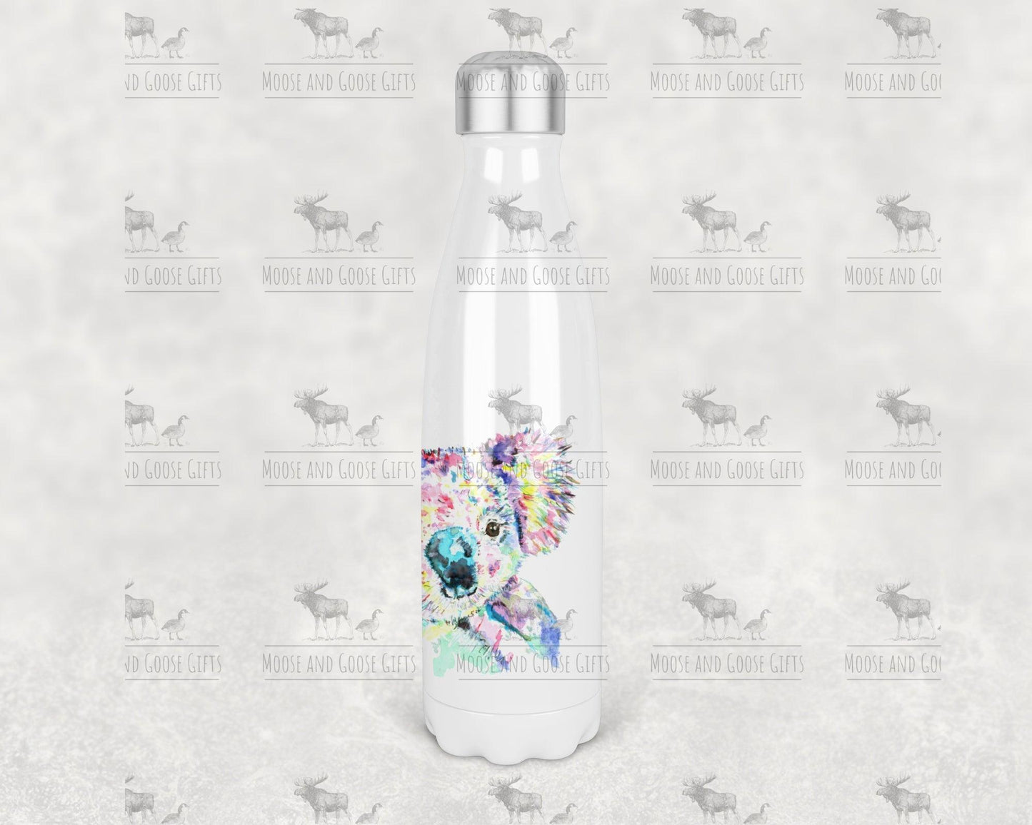 Insulated water bottle - design options - Moose and Goose Gifts
