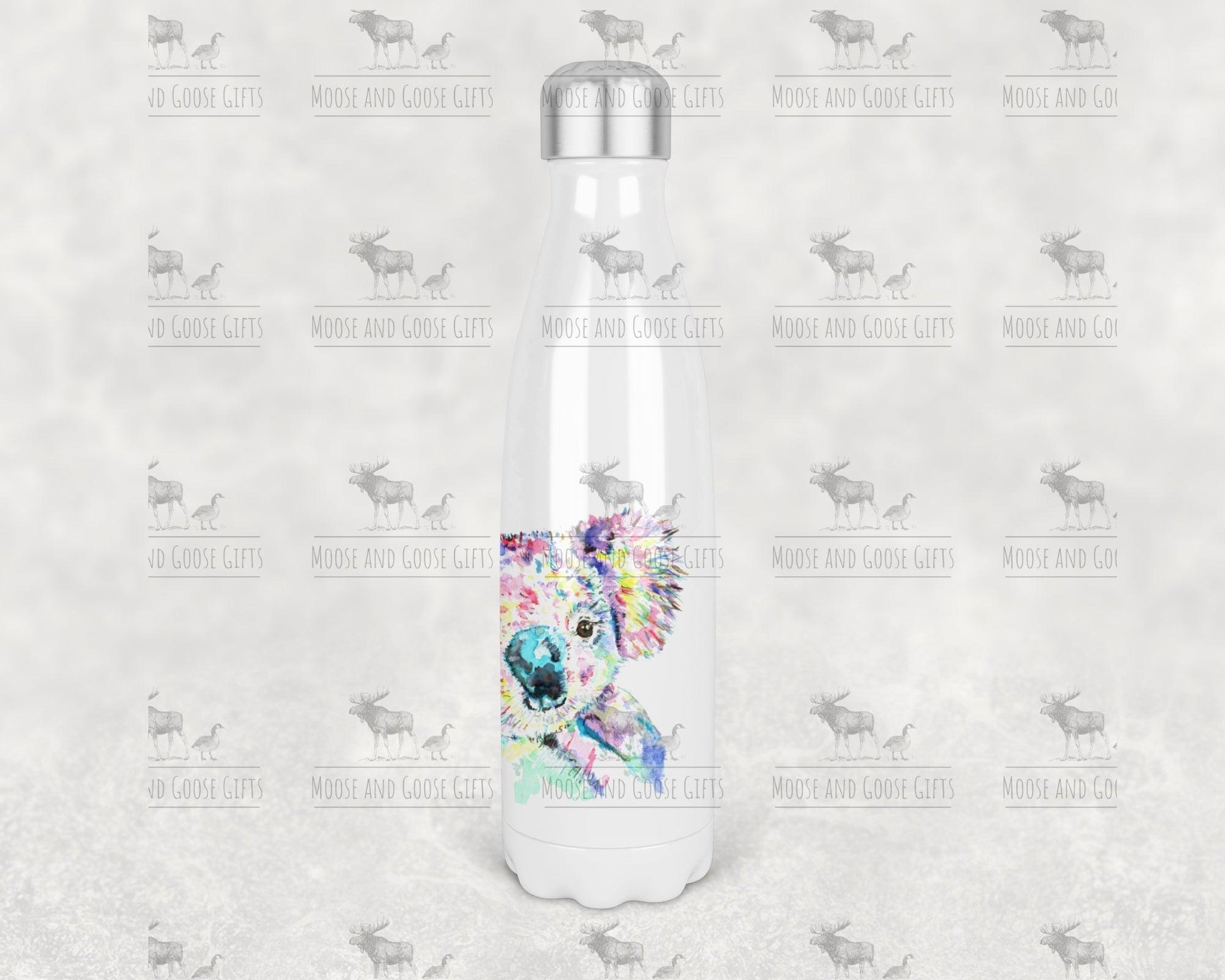 Insulated water bottle - design options - Moose and Goose Gifts