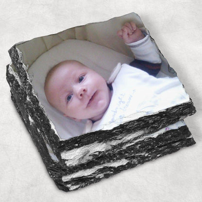 Square photo slate coaster - Moose and Goose Gifts