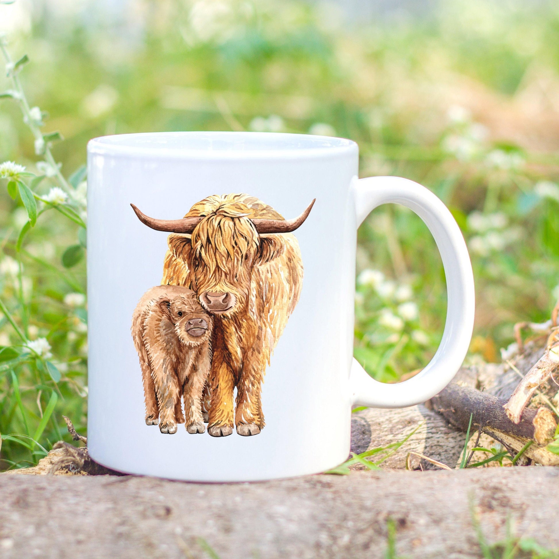 Highland cow mug - Sew Tilley