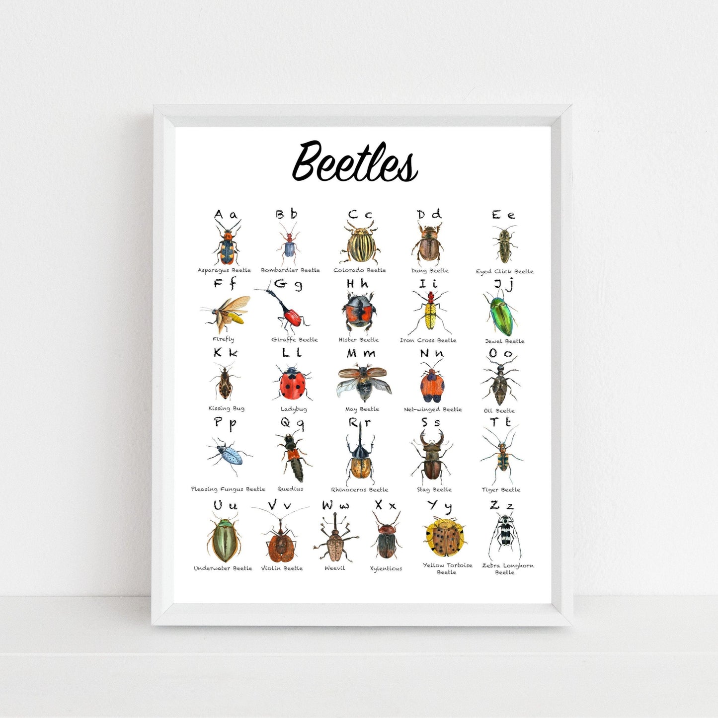 Beetle Alphabet print - Sew Tilley