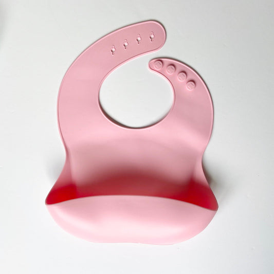 Silicone bib - Pink - Moose and Goose Gifts