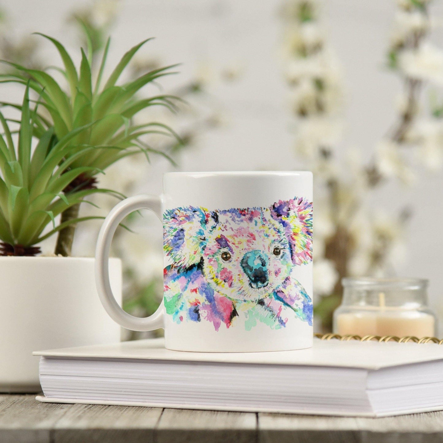 Watercolour koala mug - Sew Tilley